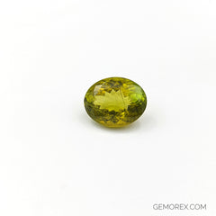 Olive Tourmaline Oval Faceted 15.57ct