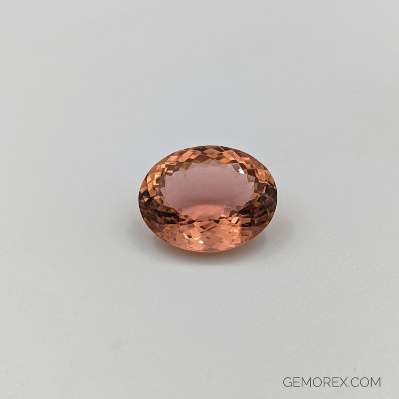 Peach Tourmaline Oval Faceted 21.21ct