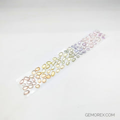 Pride Sapphire Bracelet Layout - Rose Cut