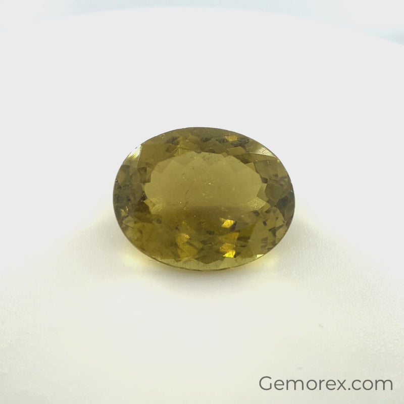 Yellow Tourmaline Oval Faceted 4.97ct