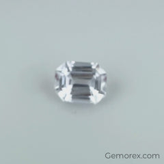 White Sapphire emerald Cut 1.32 ct - Gemorex International Inc.