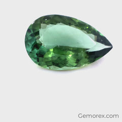 Teal Tourmaline Pear Shape Faceted 6.90ct