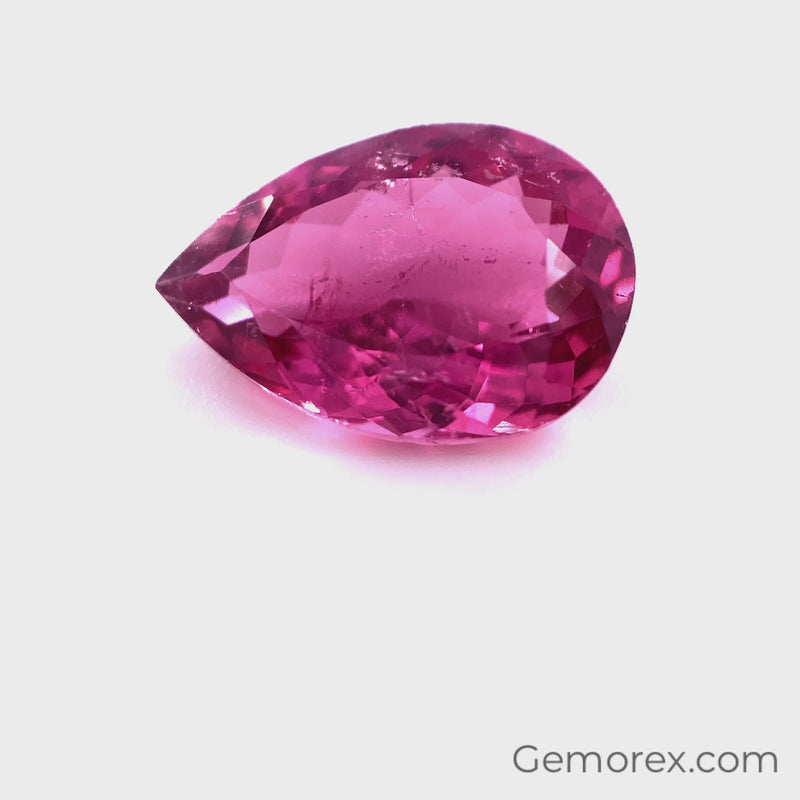 Pink Tourmaline Pear Shape Faceted 5.30ct