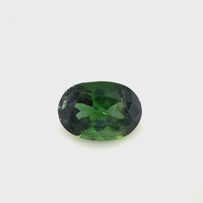 Green Tourmaline Oval Faceted 3.17ct