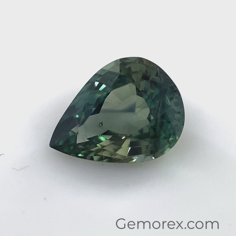 Teal Sapphire Pear 1.44ct