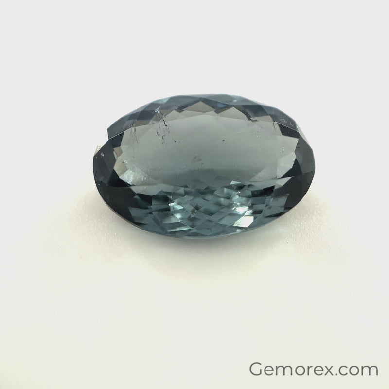 Grey Tourmaline Oval Faceted 6.53ct