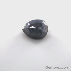 Black Diamond Pear Shape Rose Cut 2.67ct