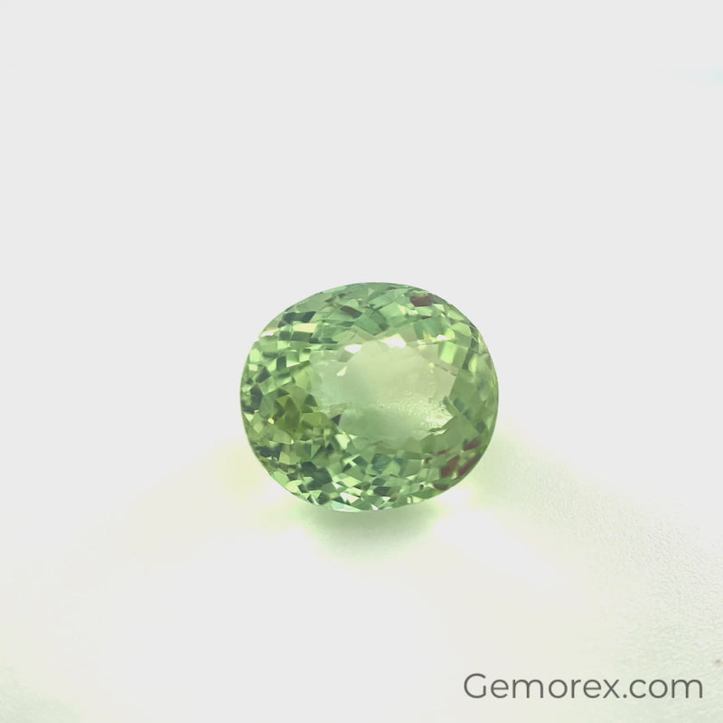 Green Tourmaline Oval Faceted 3.49ct