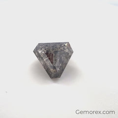Salt n Pepper Natural Diamond 7.62 x 7.35 x 4.11mm Triangle Rose Cut