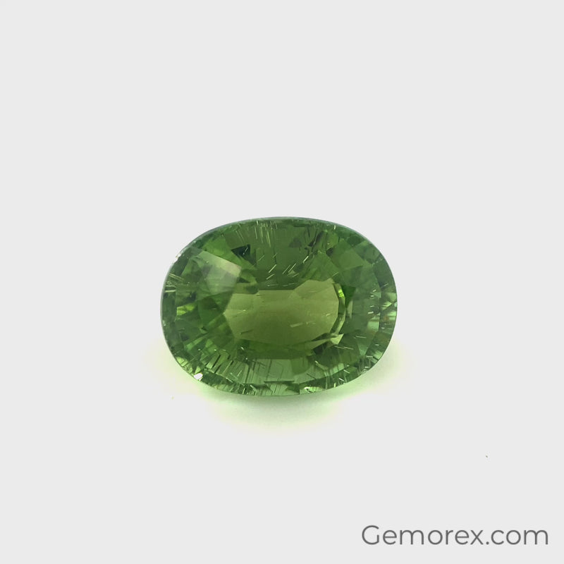 Green Tourmaline Oval Faceted 4.08ct
