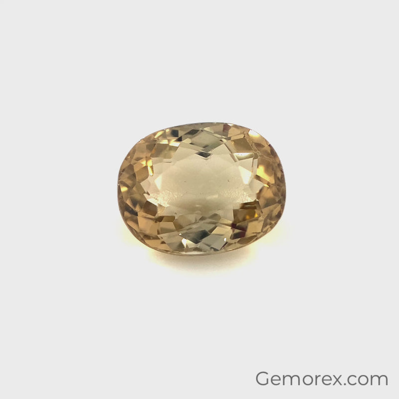Yellow Tourmaline Oval Faceted 4.74ct
