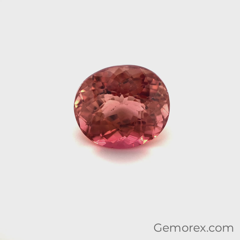 Peach Tourmaline Oval Faceted 4.42ct