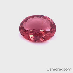 Peach Tourmaline Oval Faceted 4.18ct