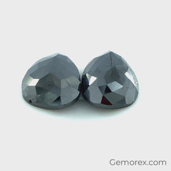 Black Diamond Pear Shape Rose Cut 2.30ct