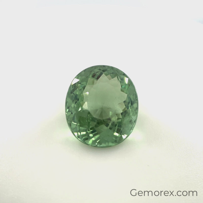 Mint Green Tourmaline Oval Faceted 4.26ct
