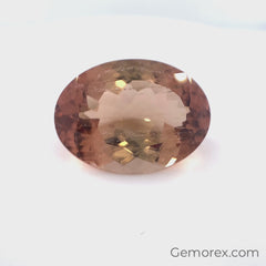 Peach Tourmaline Oval Faceted 12.82ct