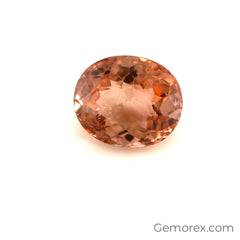 Peach Tourmaline Oval Faceted 5.89ct