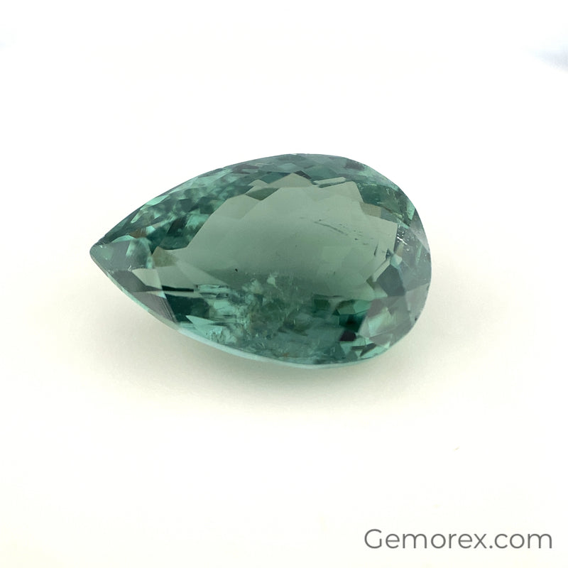 Teal Tourmaline Pear Shape Faceted 8.65ct
