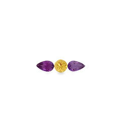 Citrine and Amethyst Ring Layout