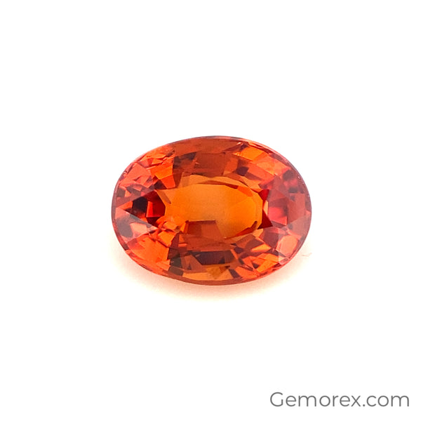 Orange Sapphire Oval 3.03ct | Gemorex International Inc display picture 2