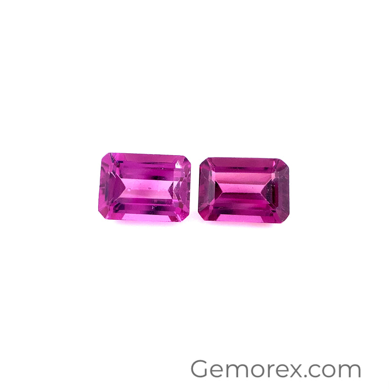 Pink Garnet Emerald Cut 7x5 mm