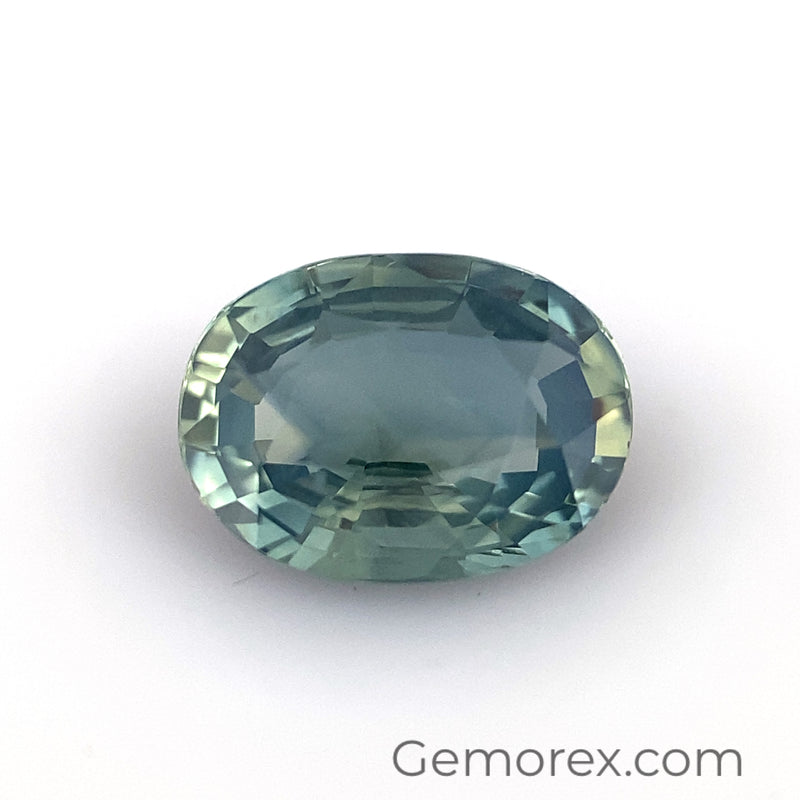 Teal Sapphire Oval 1.36ct