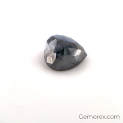 Black Diamond Pear Shape Rose Cut 2.35ct