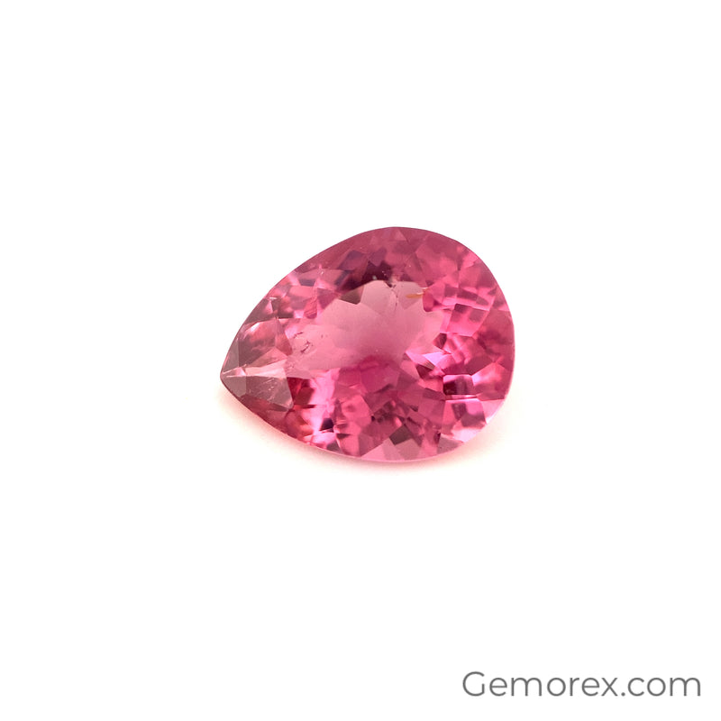 Pink Tourmaline Pear Shape Faceted 2.56ct