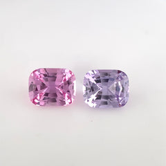 Pink and Lavender Sapphire Cushion 1.65ct
