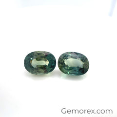 Teal Sapphire Oval 3.47ct