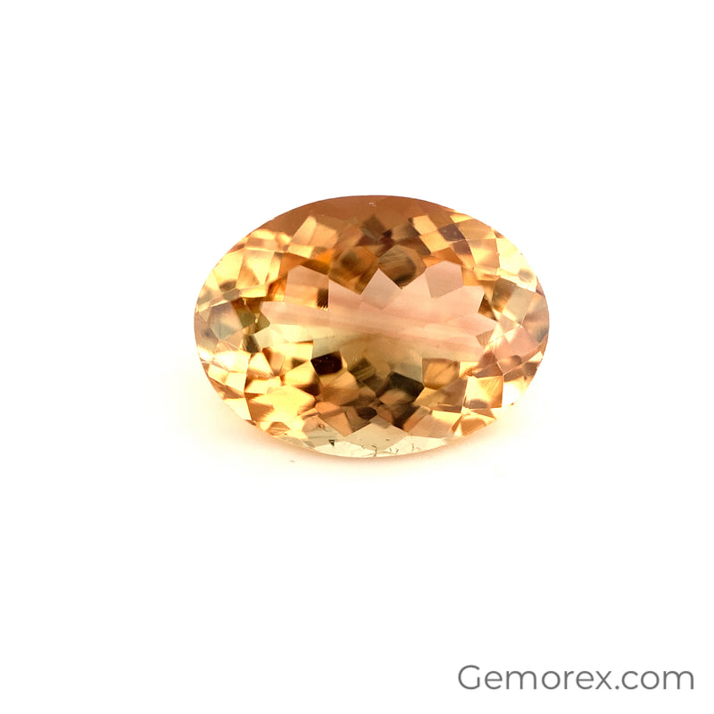 Peach Tourmaline Oval Faceted 4.68ct