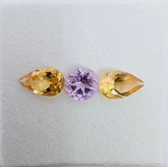 Amethyst and Citrine Ring Layout