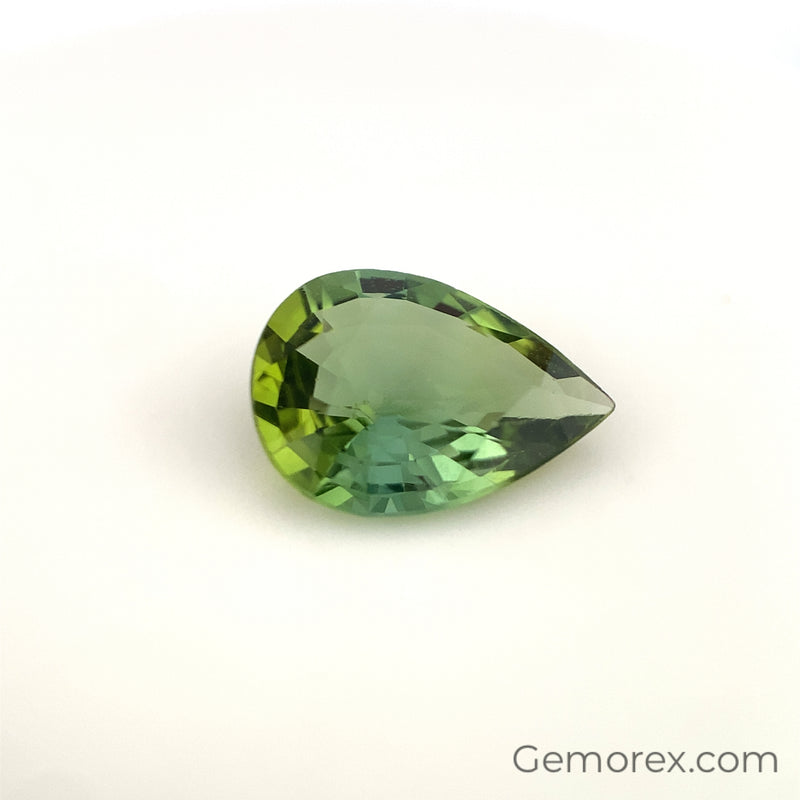 Mint Green Tourmaline Pear Shape Faceted 2.92ct