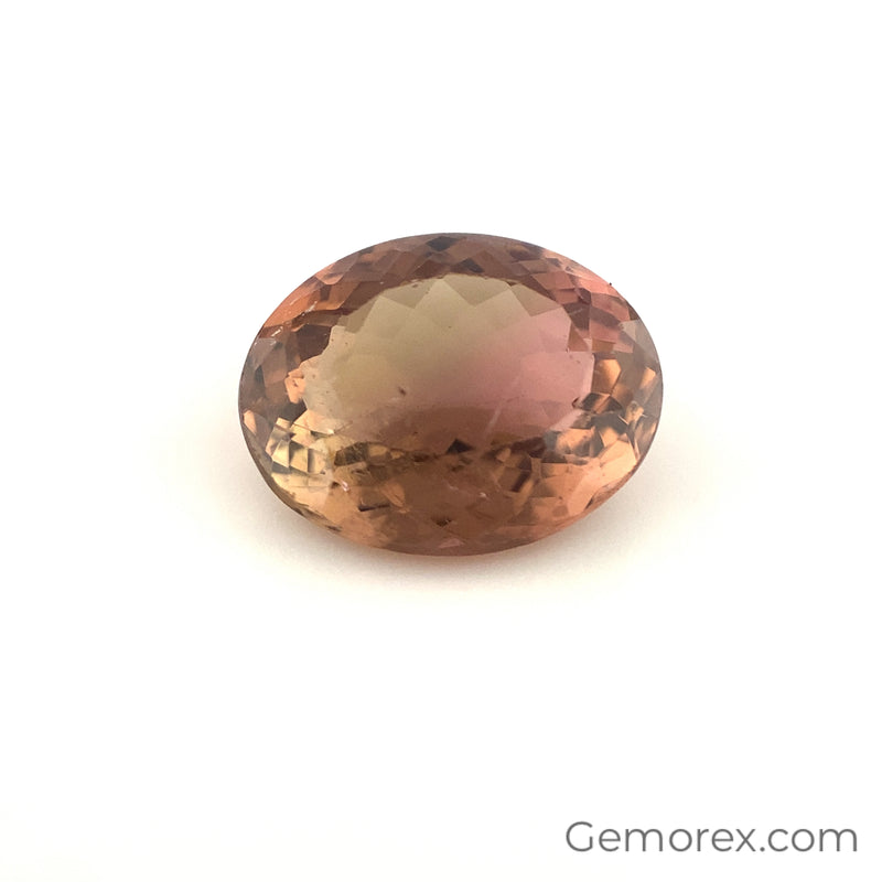 Peach Tourmaline Oval Faceted 5.81ct