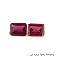 Pink Garnet Emerald Cut 9x7 mm