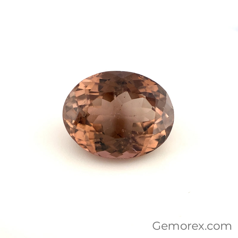 Peach Tourmaline Oval Faceted 6.93ct