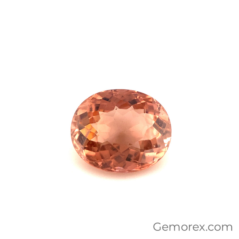 Peach Tourmaline Oval Faceted 4.06ct