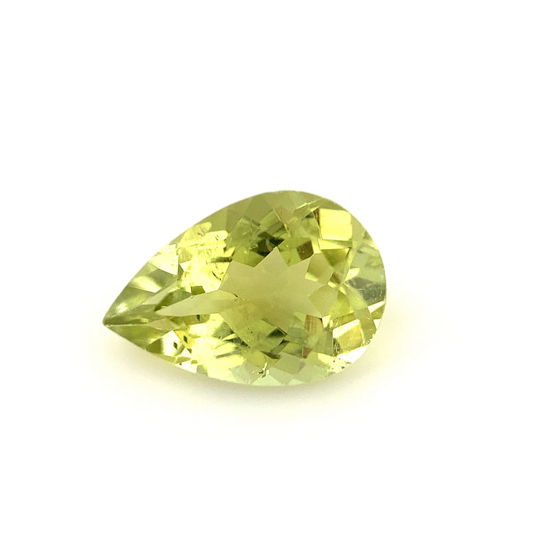 Yellow Tourmaline Pear Faceted 2.07ct