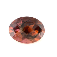 Bi-Color Tourmaline Oval Checkerboard Faceted 9.94ct