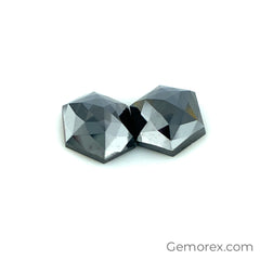 Black Diamond Hexagon Rose Cut 1.20ct