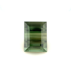 Olive Tourmaline Rectangle Fancy Cut Faceted 7.73ct