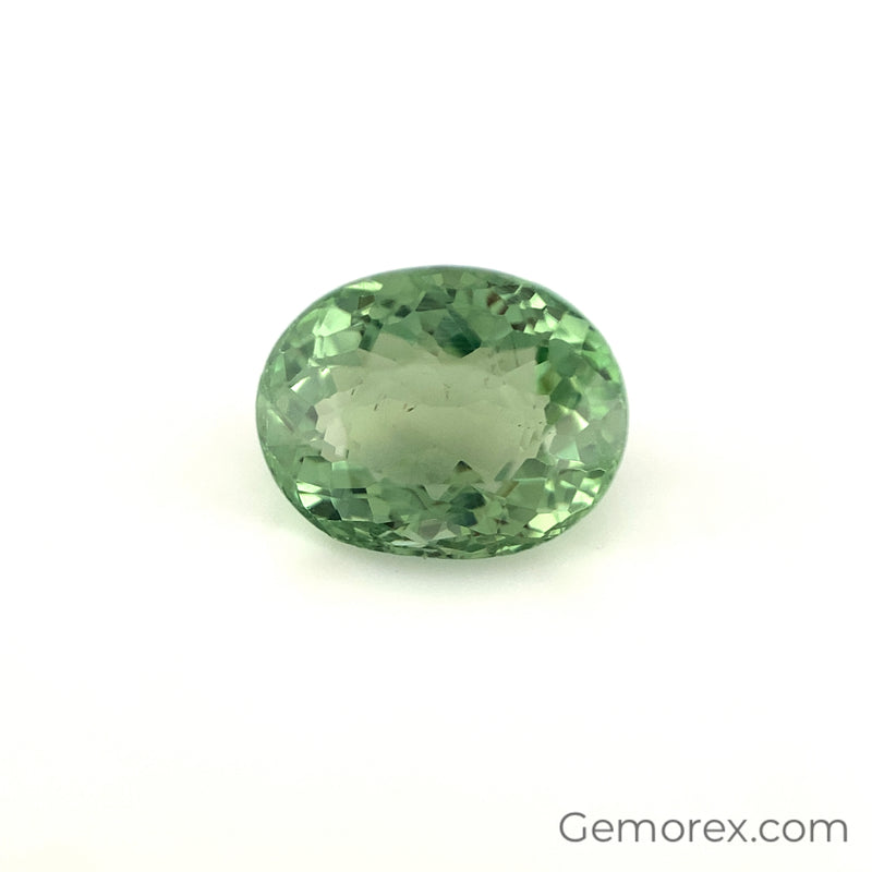 Mint Green Tourmaline Oval Faceted 4.34ct
