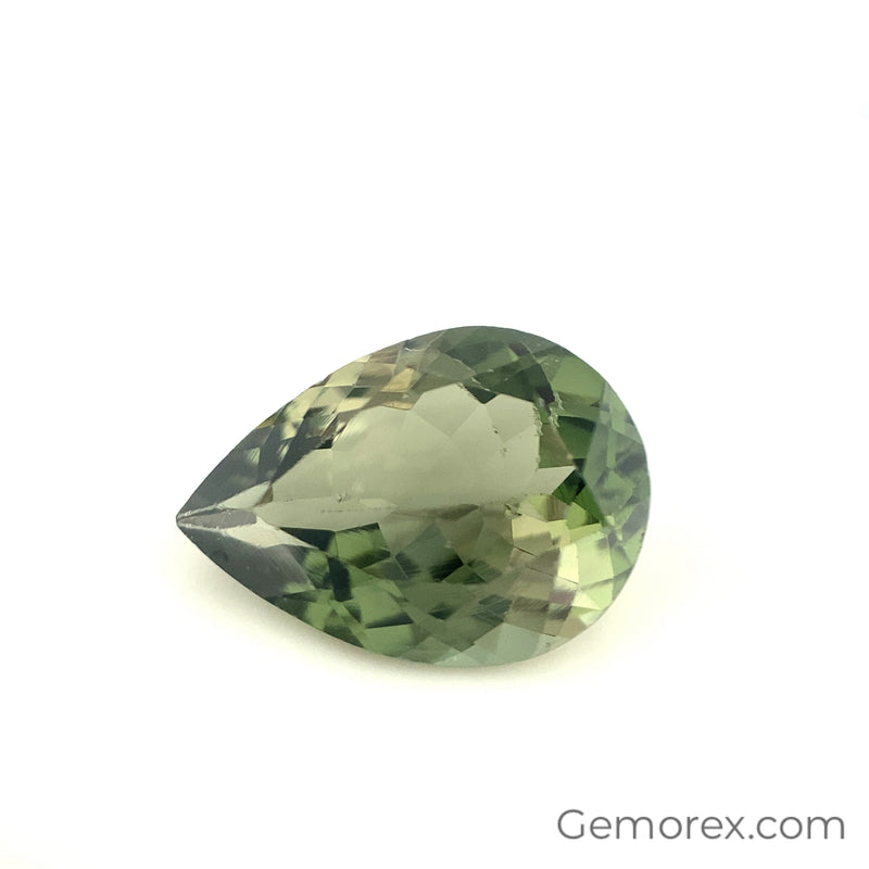 Green Tourmaline Pear Shape Faceted 5.53ct