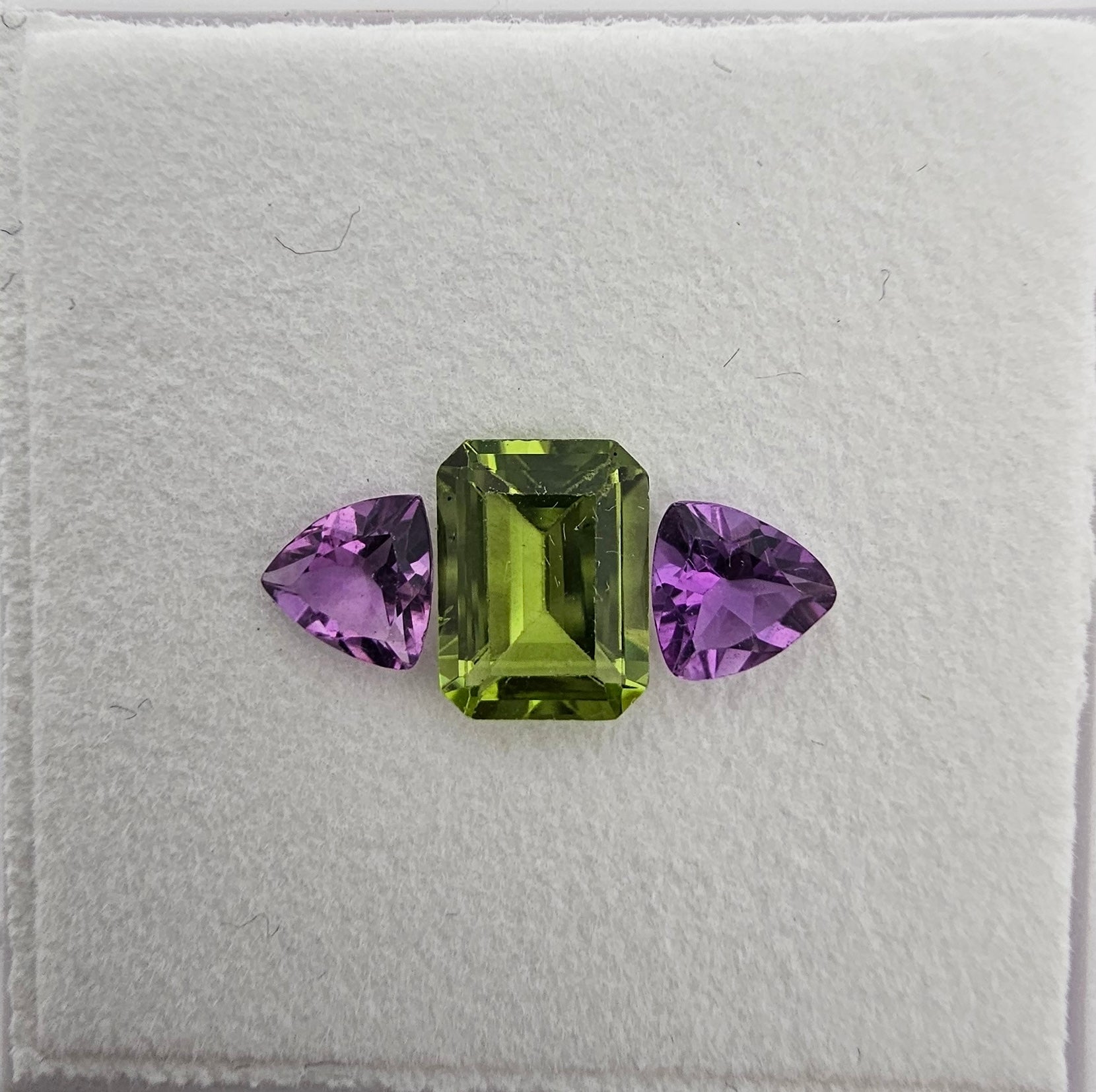 Peridot and Amethyst Ring Layout Gemorex International