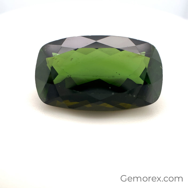 Green Tourmaline Cushion Faceted 9.25ct