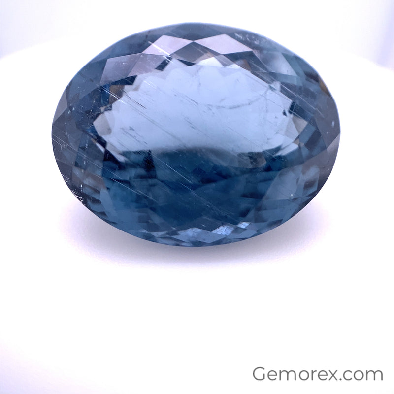 Blue Tourmaline Oval Faceted 30.33ct
