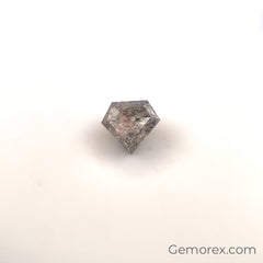 Salt and Pepper Natural Diamond Shield Rose Cut 0.78ct