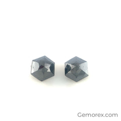 Black Diamond Hexagon Rose Cut 1.63ct