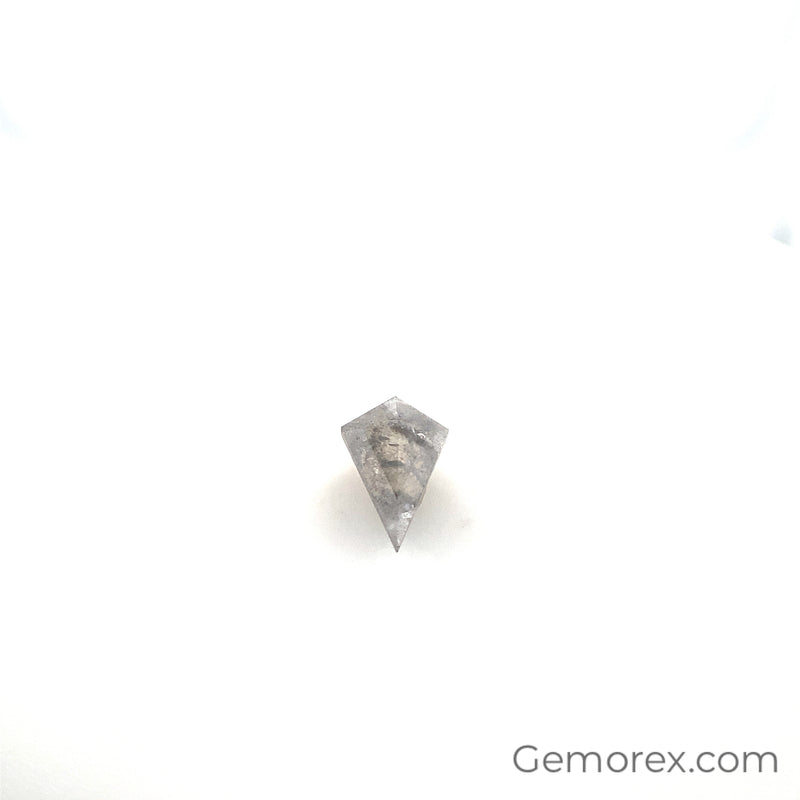 Salt and Pepper Natural Diamond Kite Shape Rose Cut 0.80ct