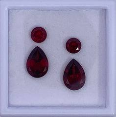 Red Garnet Earring Layout